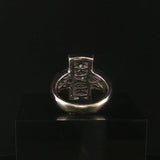 18k White Gold and 2cttw Princess and Baguette Cut Diamond Heavy Ring Size 6.5