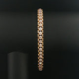 14k Yellow Gold and 2.25cttw Diamond Vintage Fancy Link Bracelet 7.75"