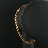 14k Yellow Gold and 2.25cttw Diamond Vintage Fancy Link Bracelet 7.75"