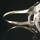 14k White Gold and 0.85cttw Diamond Ladies Fancy Ring Size 7.75