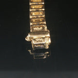 14k Yellow and White Gold 0.70cttw Diamond Fancy Link Bracelet 7"