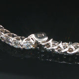 14k White Gold and 3.50cttw Diamond Inside Out Oval Hoop Earrings 1.5"