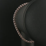 14k White Gold and 0.75cttw Diamond Heart Charm Link Bracelet 7.25"