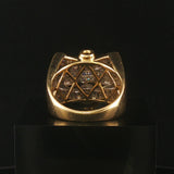14k Yellow Gold and 1.75cttw Diamond Men's Large Ring Size 11
