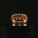 10k Yellow Gold and Diamond Vintage Nugget Ring Size 8.5