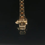 14k Yellow Gold and 6cttw Diamond Solid Vintage Tennis Bracelet 7"