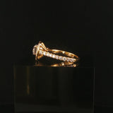 Neil Lane 14k Yellow Gold 1.40cttw Diamond Cushion Halo Engagement Ring Size 6.5