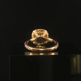 Neil Lane 14k Yellow Gold 1.40cttw Diamond Cushion Halo Engagement Ring Size 6.5