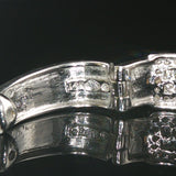 14k White Gold and 1cttw Pave Diamond Hoop Earrings