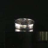 14k White Gold and 1cttw Pave Diamond Ladies Band Ring Size 9
