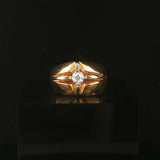 14k Yellow Gold and 0.30ct Diamond Vintage Ring Size 8
