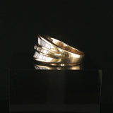 18k Yellow Gold and 2cttw Baguette Diamond Men's Ring Size 9.5