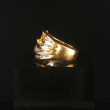 18k Yellow Gold and 2cttw Baguette Diamond Solid Ladies Ring Size 6.75