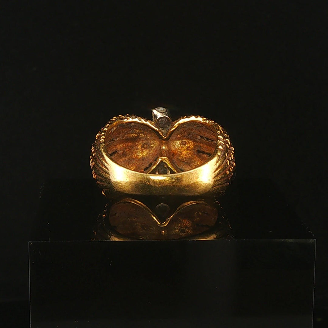 18k Yellow Gold and 0.50cttw Diamond Ladies Vintage Ring Size 6.5