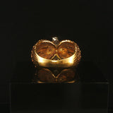 18k Yellow Gold and 0.50cttw Diamond Ladies Vintage Ring Size 6.5