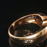 18k Yellow and White Gold 0.20cttw Diamond Swirl Ring Size 7