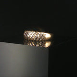 18k Yellow Gold and 0.50cttw Diamond Vintage Ladies Band Ring Size 5