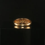 18k Yellow Gold and 0.50cttw Diamond Vintage Ladies Band Ring Size 5
