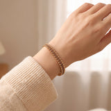 10k Yellow Gold and 4.5cttw Champagne Diamond 13g Fancy Link Bracelet 6.75"