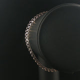 14k White Gold and 2cttw Bezel Set Diamond Solid Link Bracelet 7.25"