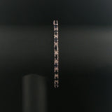 14k White Gold Sapphire and Diamond Ladies Tennis Link Bracelet 7"