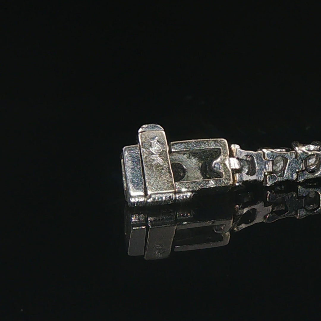 14k White Gold and 2.50cttw Diamond Ladies Tennis Bracelet 7.25"