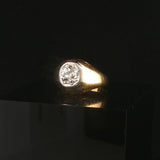 14k Yellow Gold and 0.75ct Old Euro Cut Diamond Vintage Solitaire Ring Size 4.75