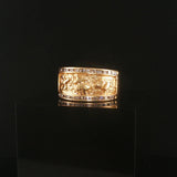 14k Yellow Gold and 0.30cttw Diamond Vintage Band Ring Size 9.25