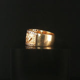 14k Yellow Gold and 0.30cttw Diamond Vintage Band Ring Size 9.25
