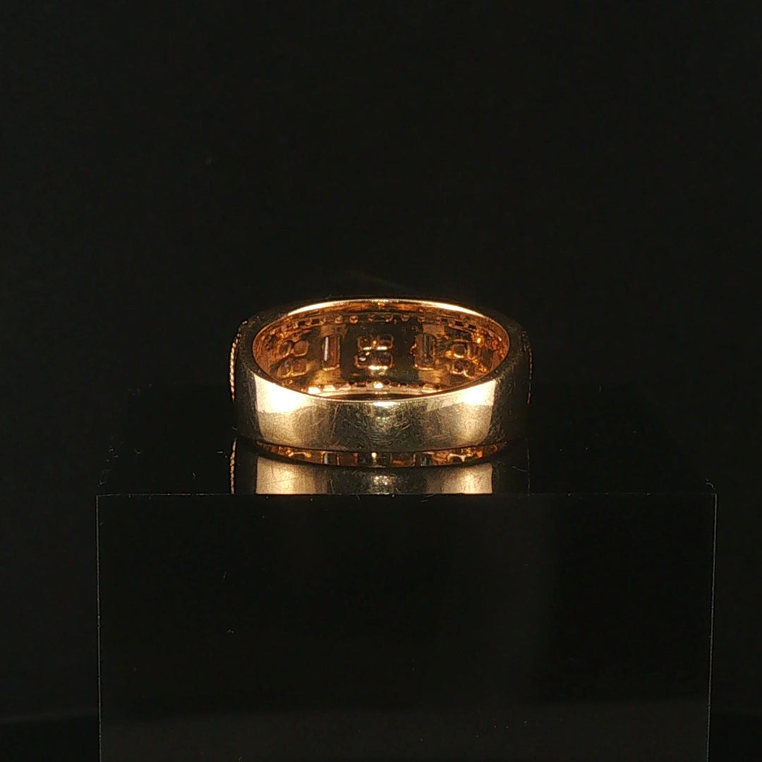 Effy 14k Yellow Gold and 0.50cttw Diamond Band Ring Size 8