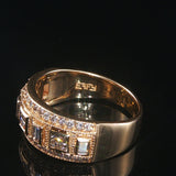 Effy 14k Yellow Gold and 0.50cttw Diamond Band Ring Size 8