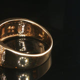 Effy 14k Yellow Gold and 0.50cttw Diamond Band Ring Size 8