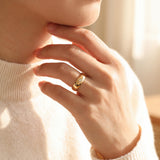 18k Yellow Gold and 0.05ct Flush Set Diamond Band Ring Size 9
