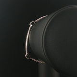 EFFY 14k White Gold 2cttw Black and White Diamond Adjustable Bolo Link Bracelet