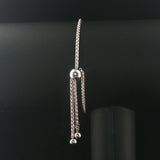 EFFY 14k White Gold 2cttw Black and White Diamond Adjustable Bolo Link Bracelet