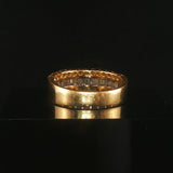18k Yellow Gold and 1cttw Round and Baguette Diamond Ladies Band Ring Size 6.5