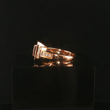 18k Rose Gold and 0.84cttw Diamond Solid Cluster Ring Size 6.5
