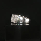 10k White Gold and 0.50cttw Diamond Crowned Band Ring Size 7