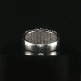 10k White Gold and 0.50cttw Diamond Crowned Band Ring Size 7
