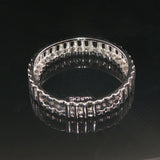 14k White Gold and 0.25cttw Diamond Circle Slide Pendant