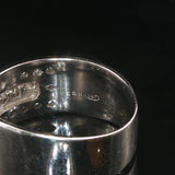 14k White Gold and 1cttw Diamond Men's Band Ring Size 10.25