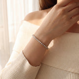10k Yellow Gold and 3.5cttw Diamond 15g Solid Square Link Bracelet 7.25"
