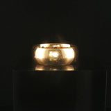 14k Yellow Gold Multi Gemstone and Diamond Solid Band Ring Size 9.5