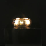 14k Yellow Gold Multi Gemstone and Diamond Solid Band Ring Size 9.5