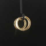 14k Yellow Gold and 0.20cttw Diamond Vintage Hoop Earrings