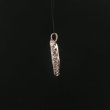 14k White Gold and 0.65cttw Diamond Vintage Heart Pendant