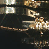 14k Yellow Gold and 0.50cttw Diamond Solid Heavy Bangle Bracelet 6.25"
