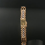 14k Yellow Gold and 0.65cttw Diamond Vintage Fancy Bar Link Bracelet 7.25"
