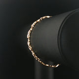 14k Yellow Gold and 0.50cttw Diamond Vintage Hugs and Kisses XO Link Bracelet 7"