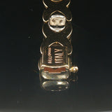 14k Yellow Gold and 0.50cttw Diamond Vintage Hugs and Kisses XO Link Bracelet 7"